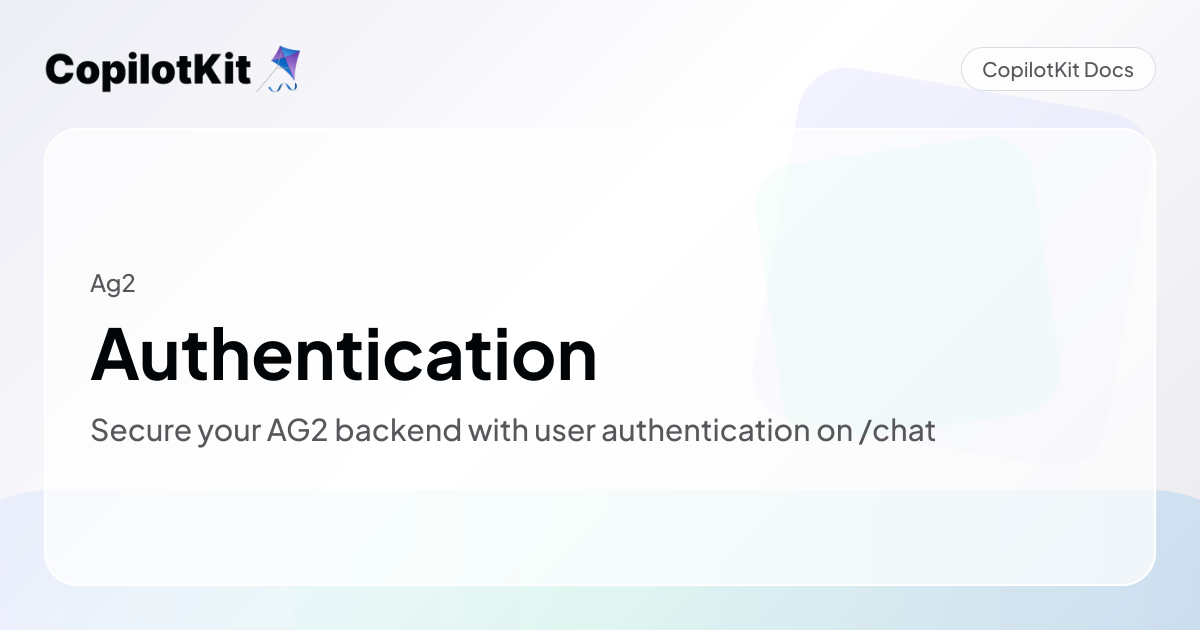 Authentication
