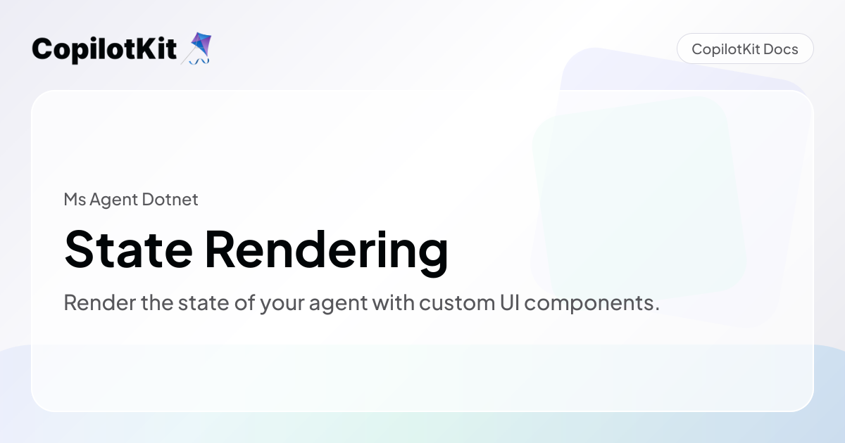 State Rendering
