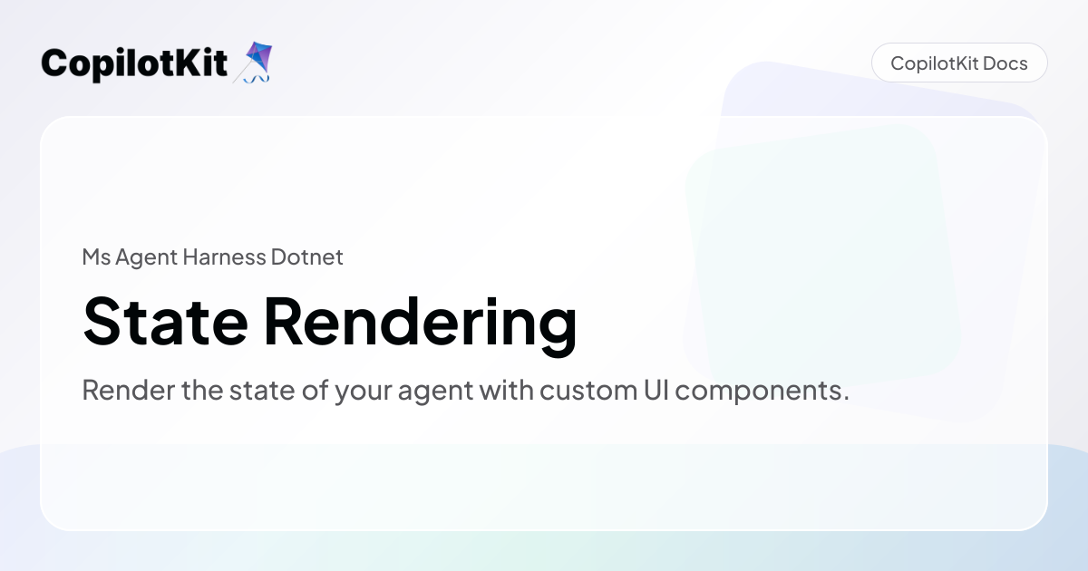 State Rendering