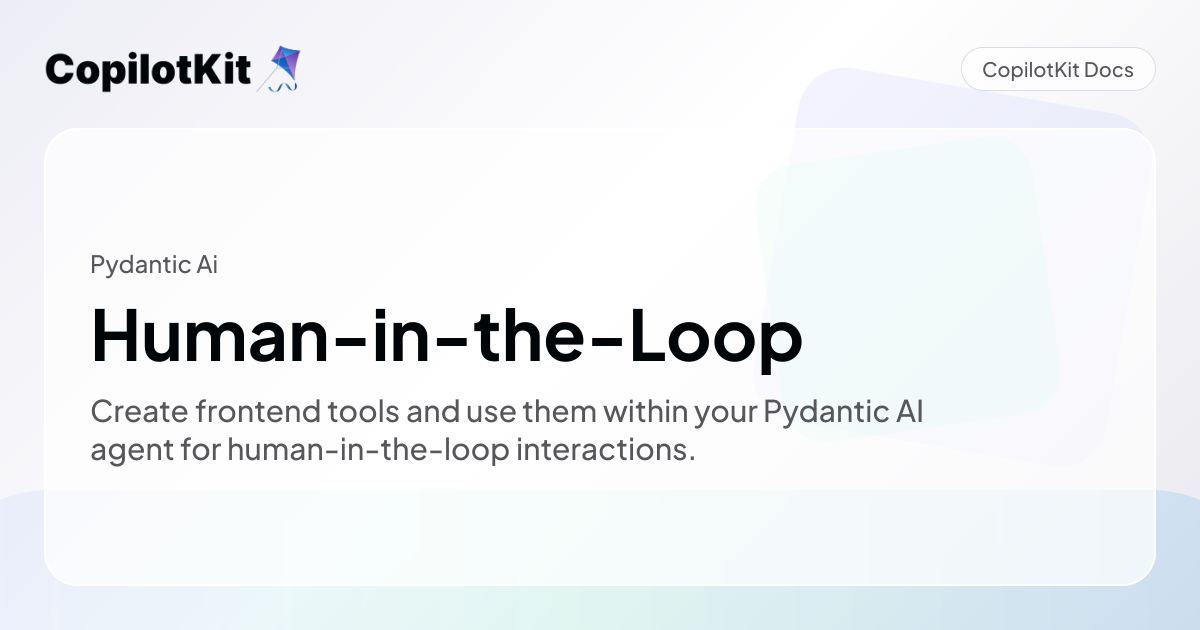 Human-in-the-Loop